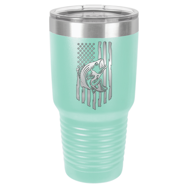 Rustic Us Flag Design Tumbler